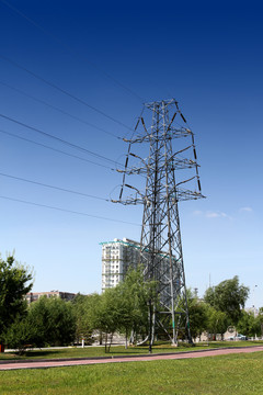 海产品晾晒与铁塔 传统工艺与现代基建的奇妙交汇